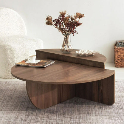 Tables Basses en 2 Demi-cercles