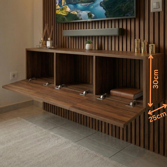 Meuble TV Suspendu - 3 Portes